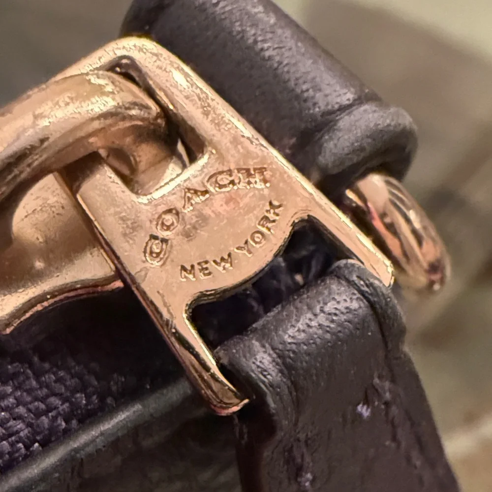 Coach Luxurious Black Leather Satchel